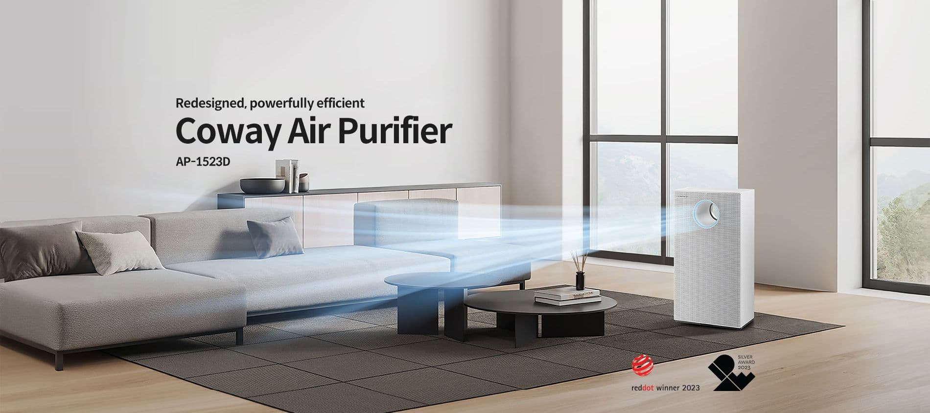 AP-1523D air purifier banner